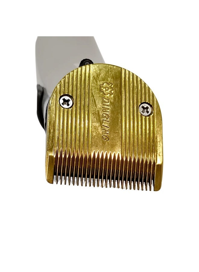 DINGLING RF-609 Professional Hair Clipper Beard Trimmer Rechargeable Cordless Grooming Machine with Adjustable Blade 0.5-2.5mm Clip On Comb Charging Stand Indicator Cleaning Brush Lubricating Oil Home Salon Use Men Electric Shaver Precision Cut - Image 5